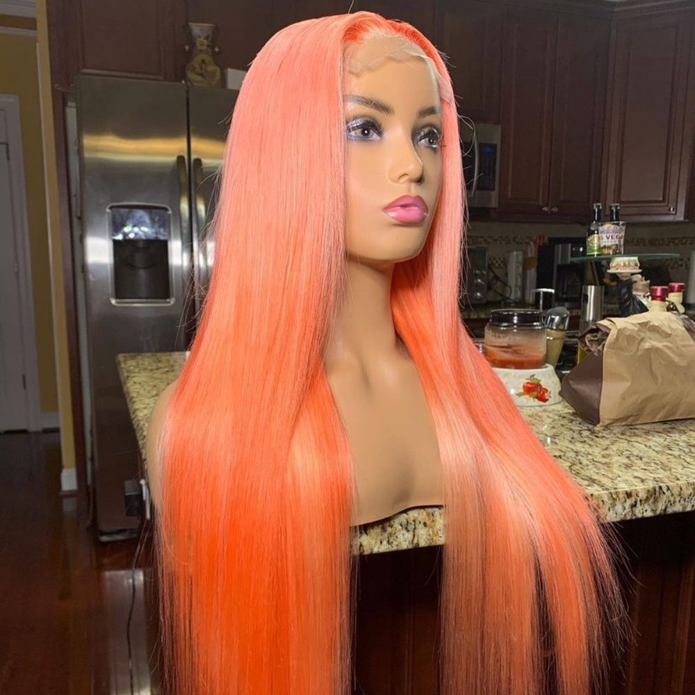 Pink Human Hair Wig